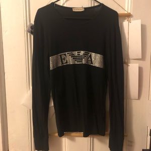Mens Empório Armani Log Sleeves Logo Sweatshirt SM